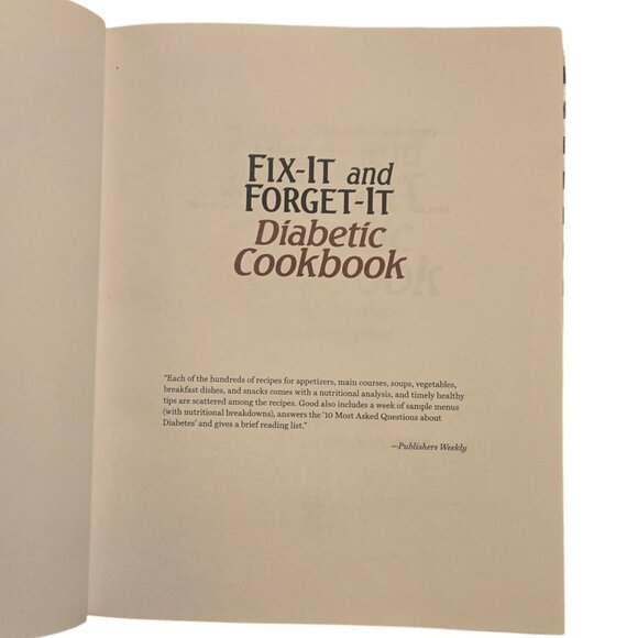 Fix It And Forget It Diabetic Cookbook Exclusive Edition 2012  Phyllis Pellman G - Picture 4 of 16